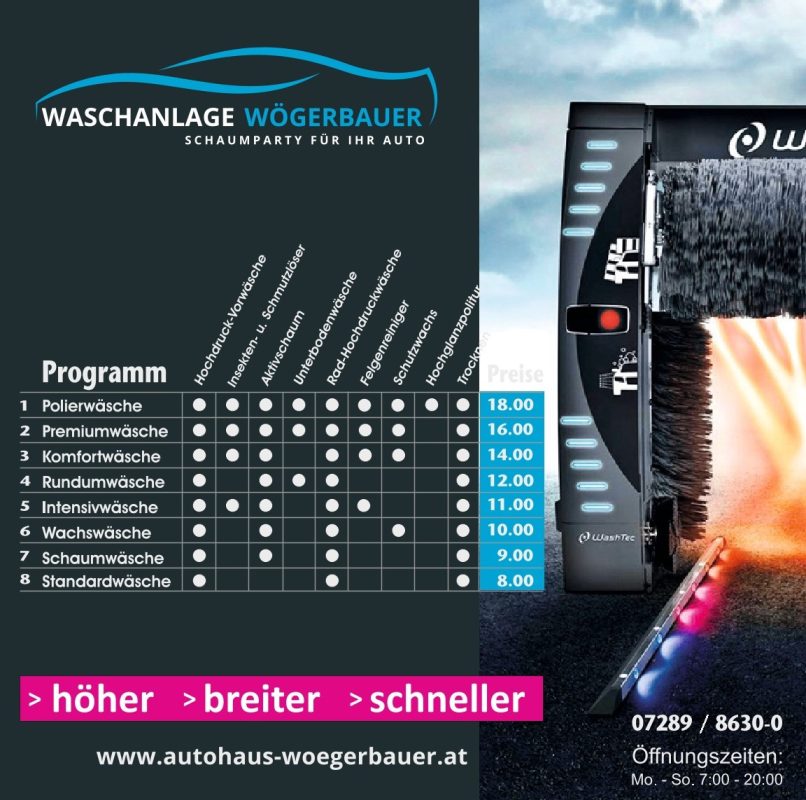 Preise-Waschprogramme